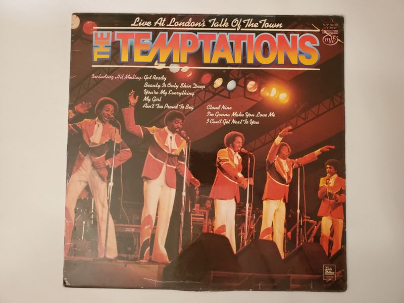 The Temptations Live At London's Talk Of The Town vinyl record